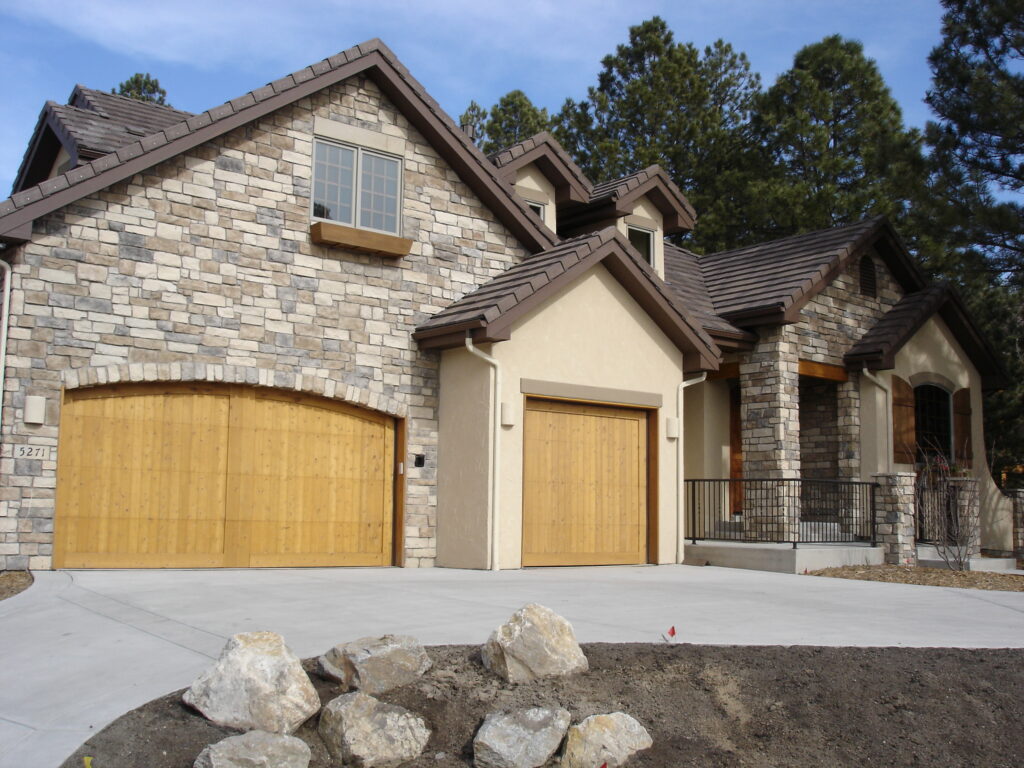 country cobble on exterior of home