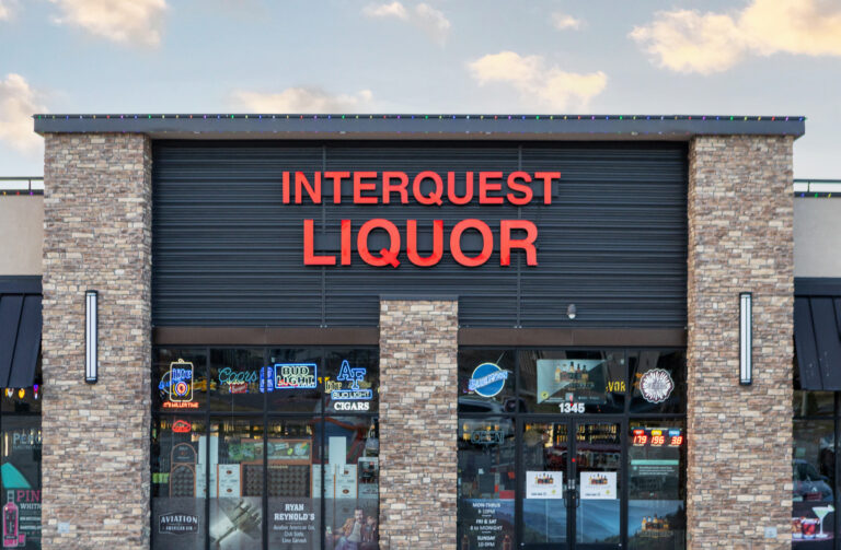 ledge exterior of interquest liquor