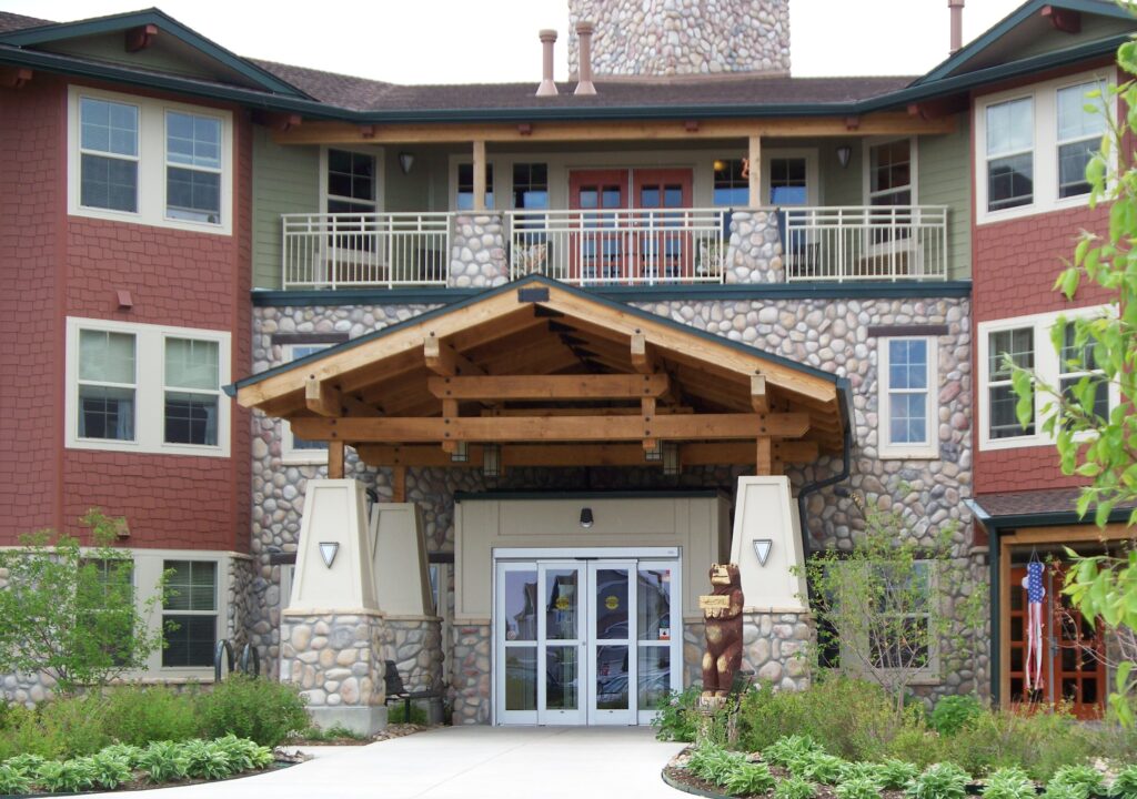 rio grande river rock on exterior of hotel