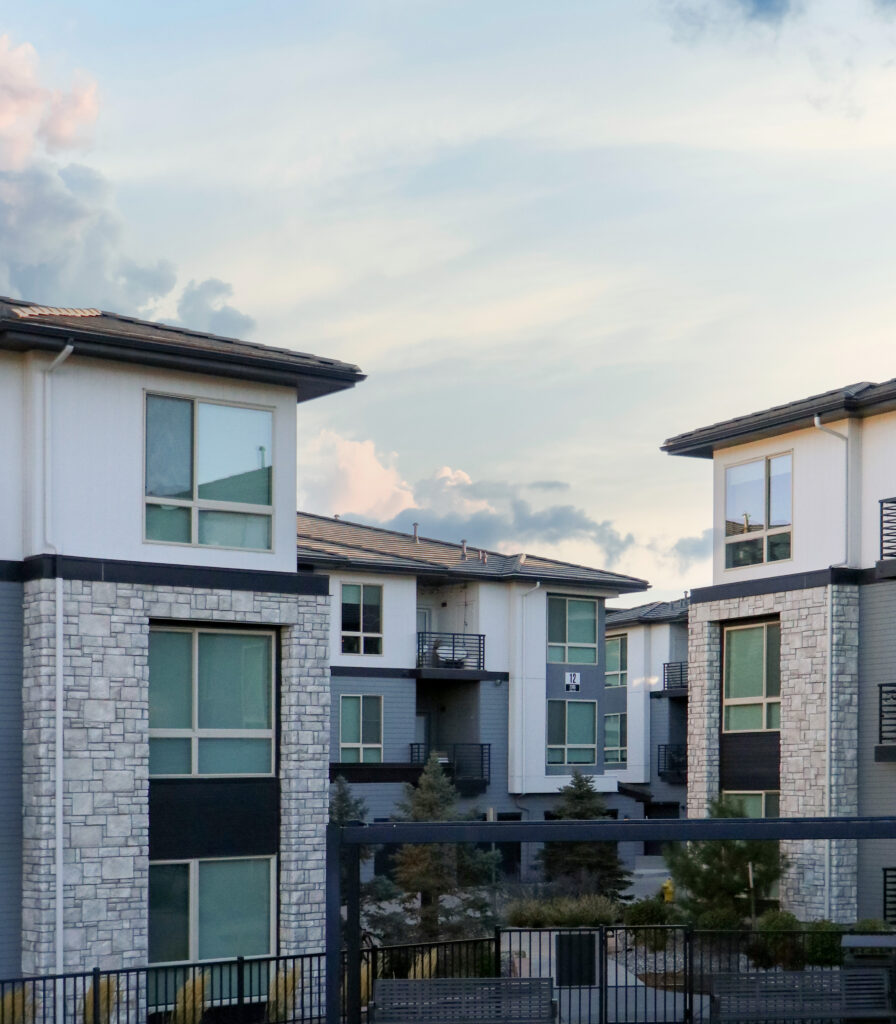 limestone exterior on solana apartments